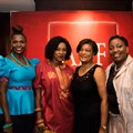 AIDS Healthcare Foundation (AHF) celebrate 15 years. L-R: Dr Penny Lutung, Kemi Gbadamosi), Dianna Hoorzuk abd Hilary Thulare