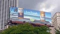 Corona billboard that won an award at the Obies this year.