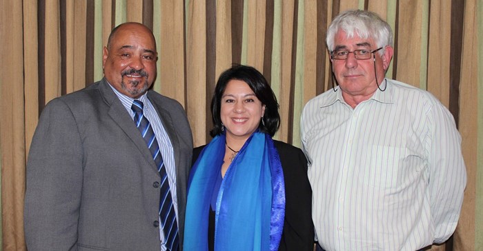 L-R: Leon Beech (Northlink College principal), Alana James (college council chairperson), Guy Harris (college council member)