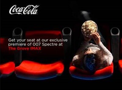 Cinema stunt - The great taste of Coke Zero