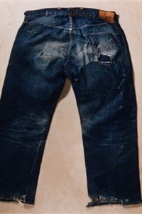 The oldest jeans.