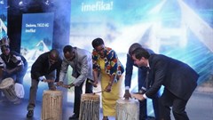 Tigo management and local government officials at the launch of Tigo 4G in Mwanza City, Tanzania, earlier this year