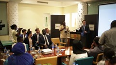 Alon Lits, general manager Uber Sub-Saharan Africa, speaking at the Dar es Salaam launch