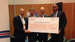 The winners: Albert Smith and Joachim Baumgaertner, AGES, (Sierra Leone); Rayan Kassis, Menatach (Nigeria) and Antoine Dubas, Stucky (Madagascar).