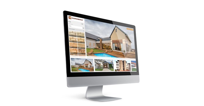 A computer monitor showing one of the Corobrik 3D Visualiser applications.