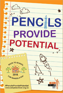 Pencil in education on Mandela Day - and improve the prospects of South Africa's learners