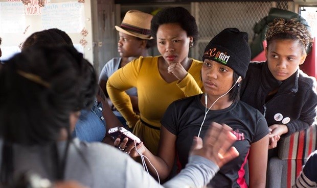 Rock Girls conducting an interview