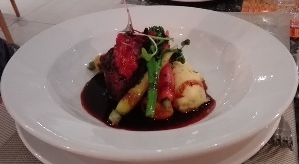 Braised lamb shoulder.