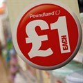 A sign is seen in a Poundland store in London.
Picture: