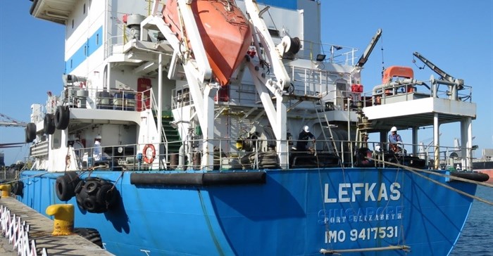 MT LEFKAS docked at Berth 100
