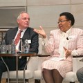 Unilever CEO, Paul Polman, with former First Lady, Dr Graça Machel