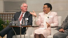Unilever CEO, Paul Polman, with former First Lady, Dr Graça Machel