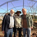 Carlo Petrini, Phila Cele and Geoff Green. Pic by Malcolm Drummond