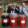 L-R: Dawn Sisson, VCDC logistics coordinator, Ncedisa Mzuzu, Africa's environmental group manager, environmental engineers Mbiko Mbongeni and Huldah Solomon, and logistics analyst, David Viljoe