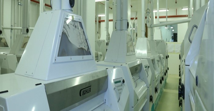 Roller stand inside the mill