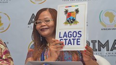 Director, Brand and Communications, AFRIMA, Matlou Tsotsesi, unveils Lagos State as the Host City for the 2016 All Africa Music Awards (AFRIMA 3.0)