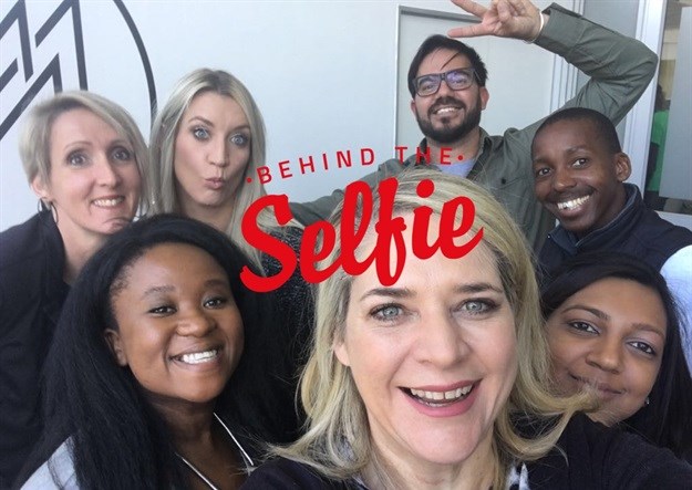 Pechey (front middle) with her Matriarch team: Lindy-Leigh Swales, Thobeka Ndlela (front left), Donna Kincade, Brendan Blackburn, Bongani Shabalala and Hasmika Jugath (front right).