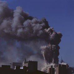 The progressive collapse of the North Tower. ,