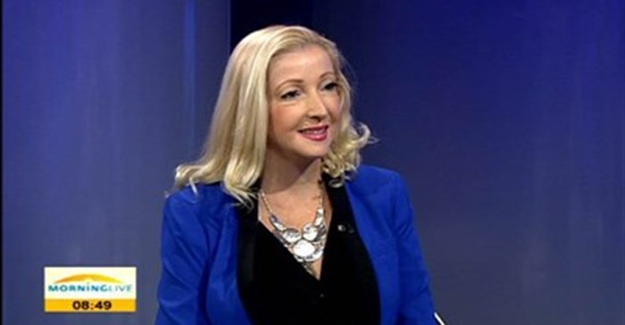 Lucille Jacobs on SABC Morning Live last year, talking about the Rand Show