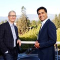 Apple CEO, Tim Cook and Deloitte CEO, Punit Renjen.