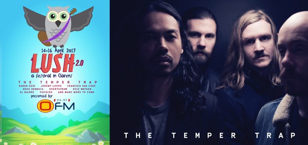 The Temper Trap to perform at LUSH Festival in 2017