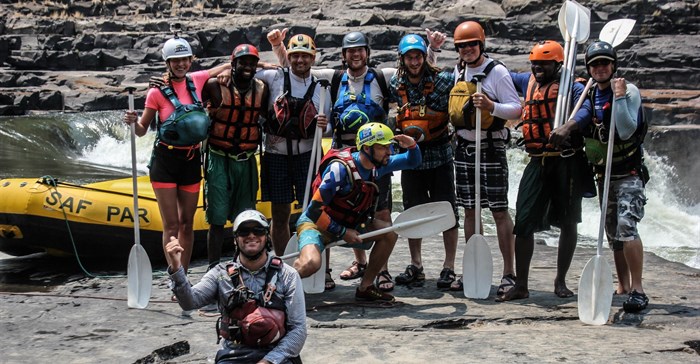 White waters of Zambezi put river rafters through their paces