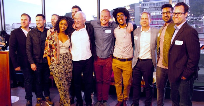 John Cooney, Rob Stokes and some of the Red & Yellow School's magic makers.
