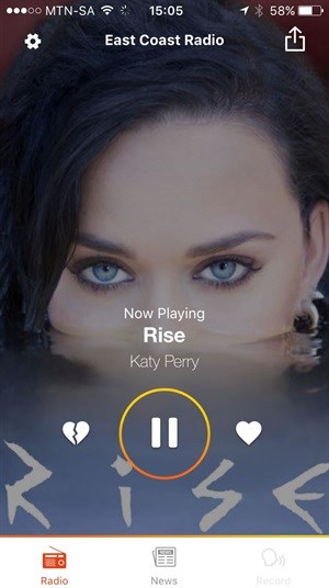 The new East Coast Radio app has some impressive features that will make interacting with the station easier and more personal.