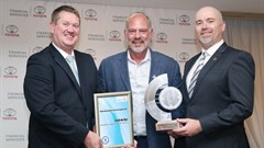 From left: Derek Leach (TFS); Ferdi de Vos; Bernard Hellberg (SAGMJ).