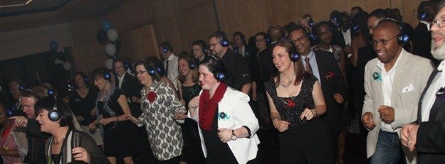 Silent disco - elephant stomp style. Image © Maryka Ludik