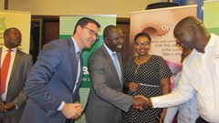 BASF East Africa team with Cabinet Secretary Ministry of Agriculture Livestock and Fisheries Hon. Willy Bett