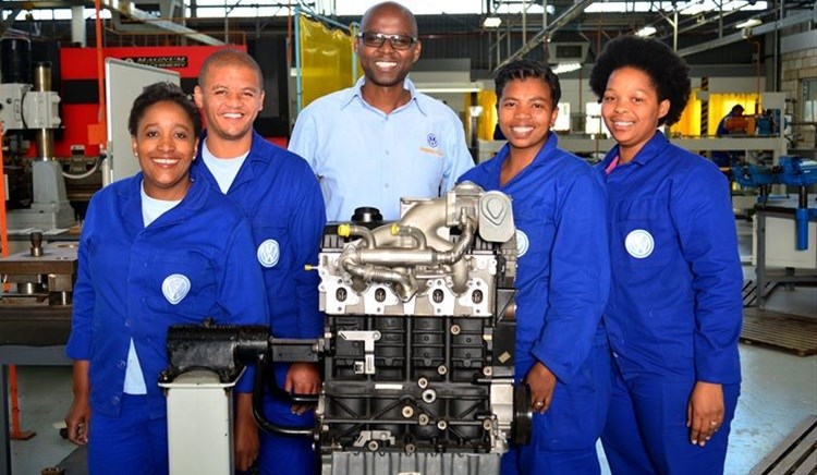 From left to right: Nokuthula Ralo, Jo-Jean Du Plessis, Simphelo Peter, Luyanda Selana and Nomathamsanqa Makinana.