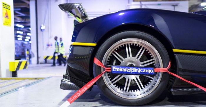 Emirates SkyCargo transports a Pagani Zonda F supercar