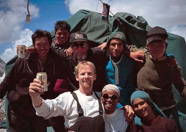 Patrick Conroy and team after the successful ascent.