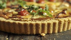 Labneh quiche for brunch