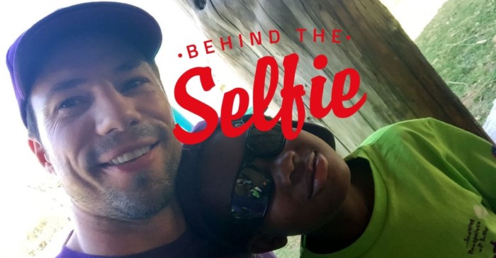 Nesland volunteering at Just Footprints Foundation´s camp for kids with cancer in Pretoria.