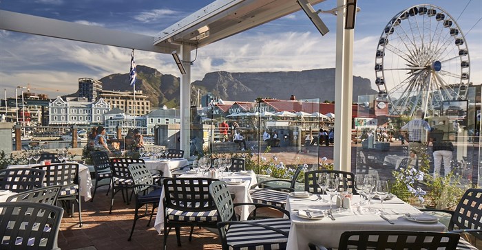 Belthazar's new alfresco all-weather dining enclosure on the terrace