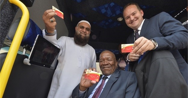 Live demonstration of  in Pretoria. Attended by Gauteng MEC for Roads and Transport Ismail Vadi, Philip Taaibosch, president of SANTACO and Fred Baumhardt, CEO of Curve Group