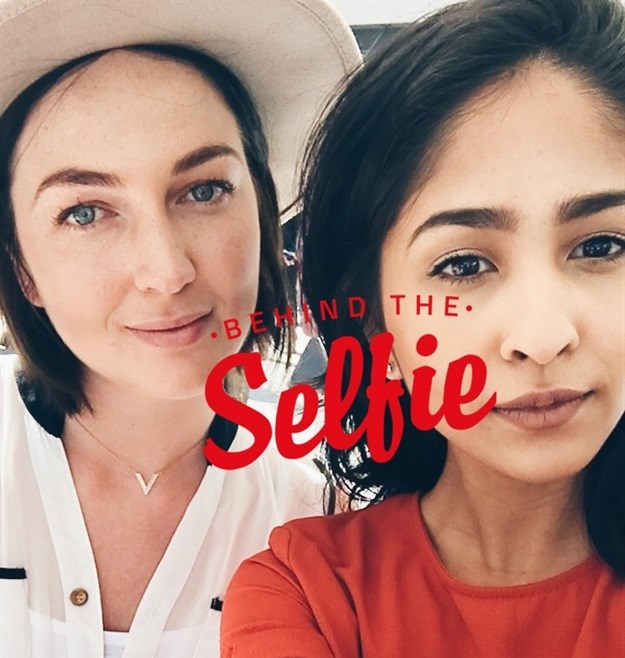 Phillips and Kazi being just as serious in front of the lens as they are behind it.