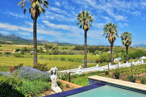 View from one of the pools at Val du Charron.