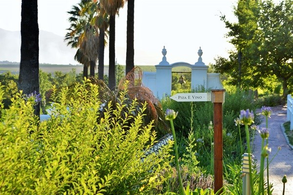 This way to Piza e Vino!