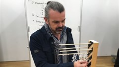 Behan in action at the design sprint challenge for the city of New York.