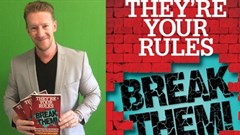 Kruger with his latest book released with Penguin, looking at the concept of strategic rule-breaking for businesses.