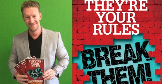 Kruger with his latest book released with Penguin, looking at the concept of strategic rule-breaking for businesses.