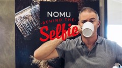 Raphaely assisting in the most important job at the office – taste testing!