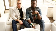 Brian Collins and Ekene Ijeoma in the Design Indaba media lounge, photographed by Terry Levin.