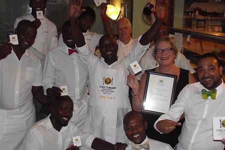 Savoy Cabbage Team with owner, Caroline Bagly, and Chef Peter Pankhurst
