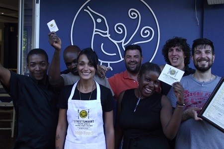 Nonna Lina Team with owner Antonello Scamuzzi