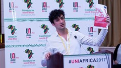 Professor Mark Graham, 4th UNI Africa Conference in Dakar, Senegal. Credit: UNI Africa.