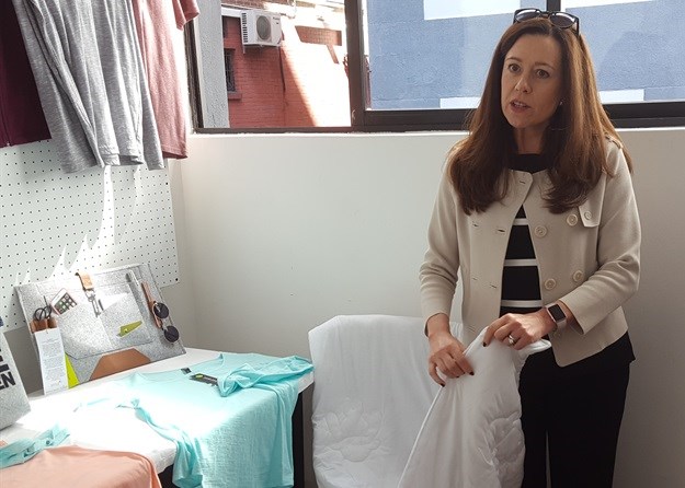 Cheri Scholtz, CEO of PETCO, explains how the duvet was manufactured from recycled PET.